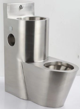 Stainless Steel Vandal-proof Combination Floor Standing Toilet