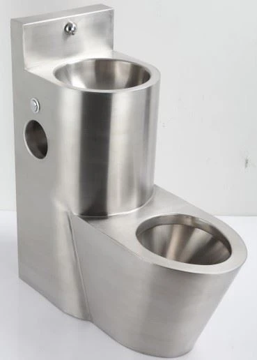 Stainless Steel Vandal-proof Combination Floor Standing Toilet