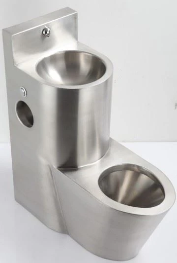 Stainless Steel Vandal-proof Combination Floor Standing Toilet