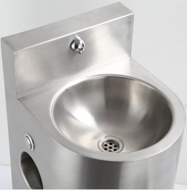 Stainless Steel Vandal-proof Combination Floor Standing Toilet