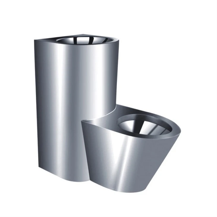Stainless Steel One Piece Toilet Basin Combination Stainless Steel One Piece Toilet Basin Combination