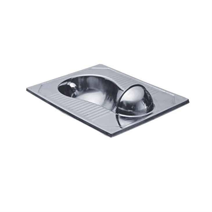 Stainless Steel Squatting Pan With Fender Stainless Steel Squatting Pan With Fender